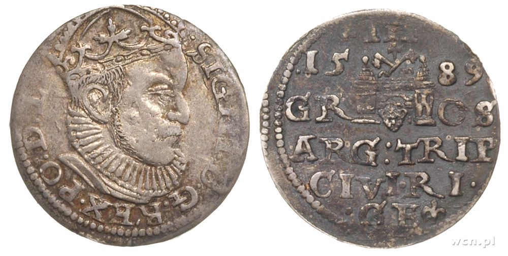 Polska, trojak, 1589