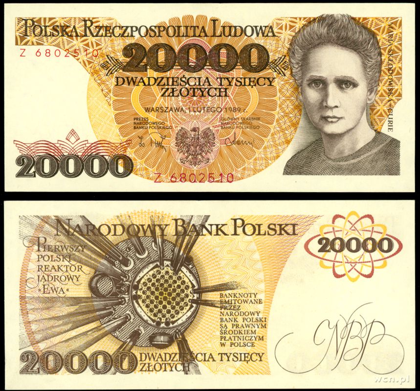 Polska, 20000 złotych, 1.02.1989