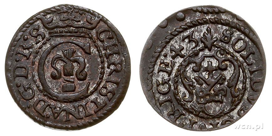 Szwecja, szeląg, 1643