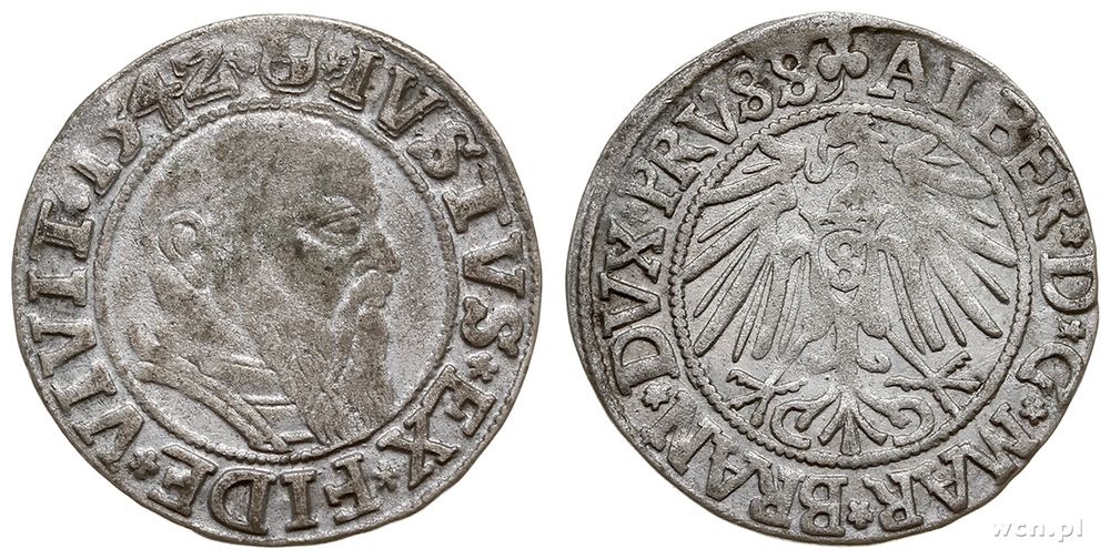 Prusy Książęce 1525-1657, grosz, 1542