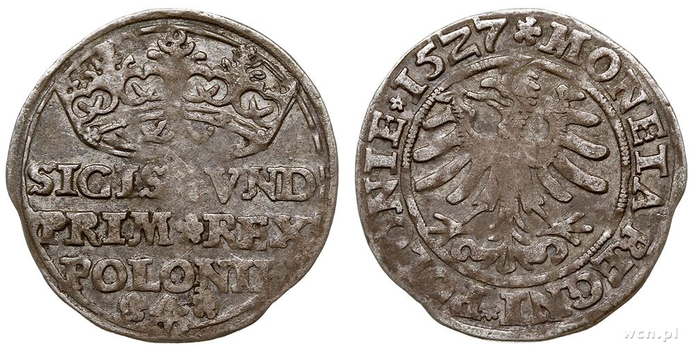 Polska, grosz, 1527