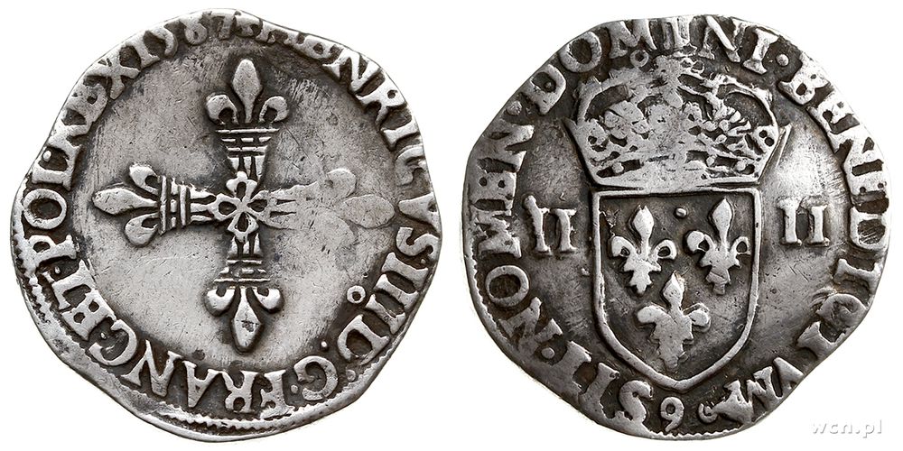Polska, 1/4 ecu, 1587 /A