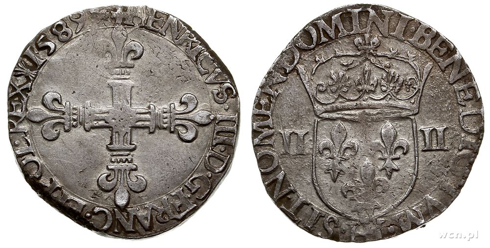 Polska, 1/4 ecu, 1589 / H