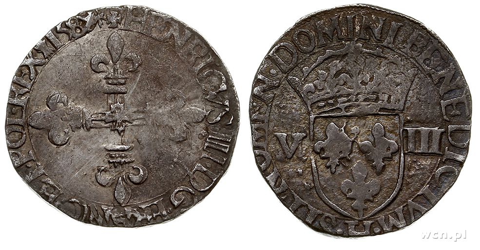 Polska, 1/8 ecu, 1588 / H
