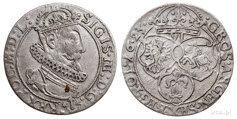 Polska, szóstak, 1623