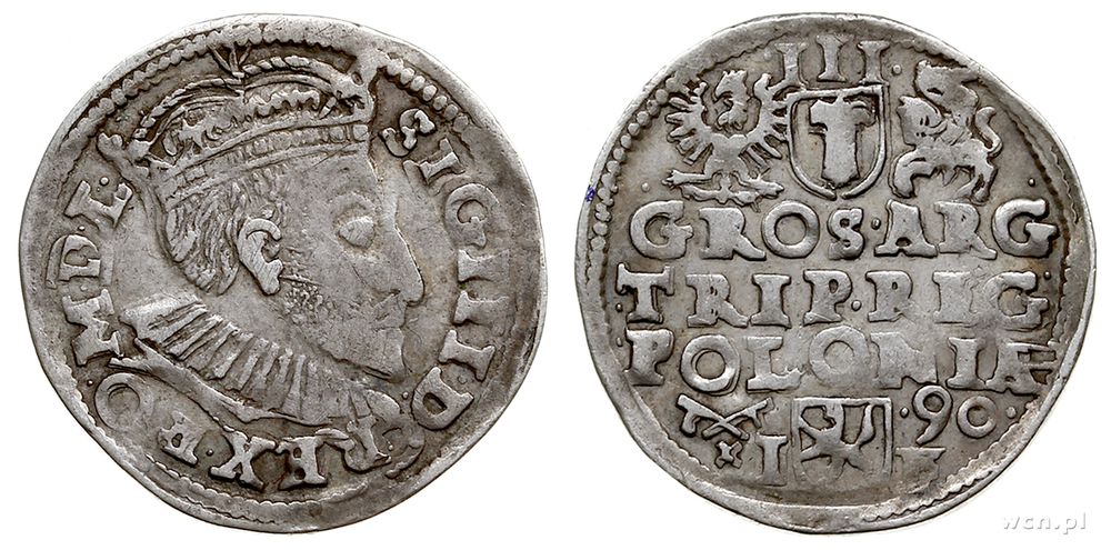 Polska, trojak, 1590