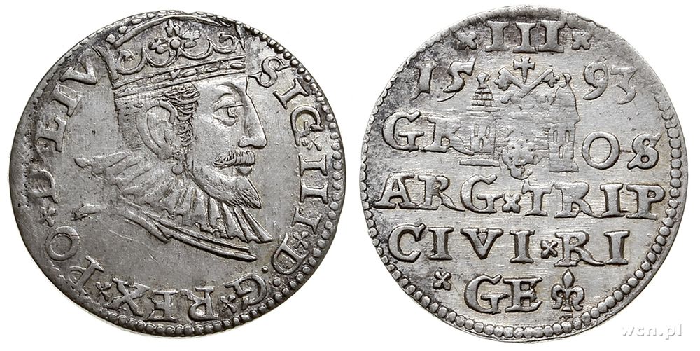 Polska, trojak, 1593
