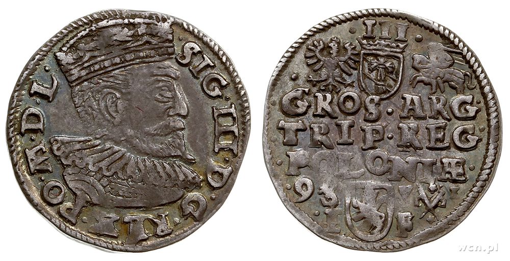 Polska, trojak, 1595