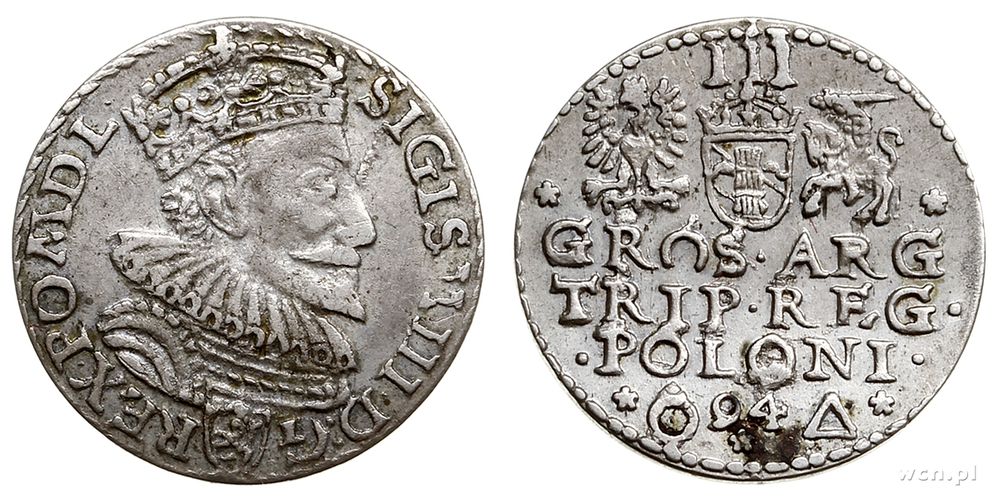 Polska, trojak, 1594