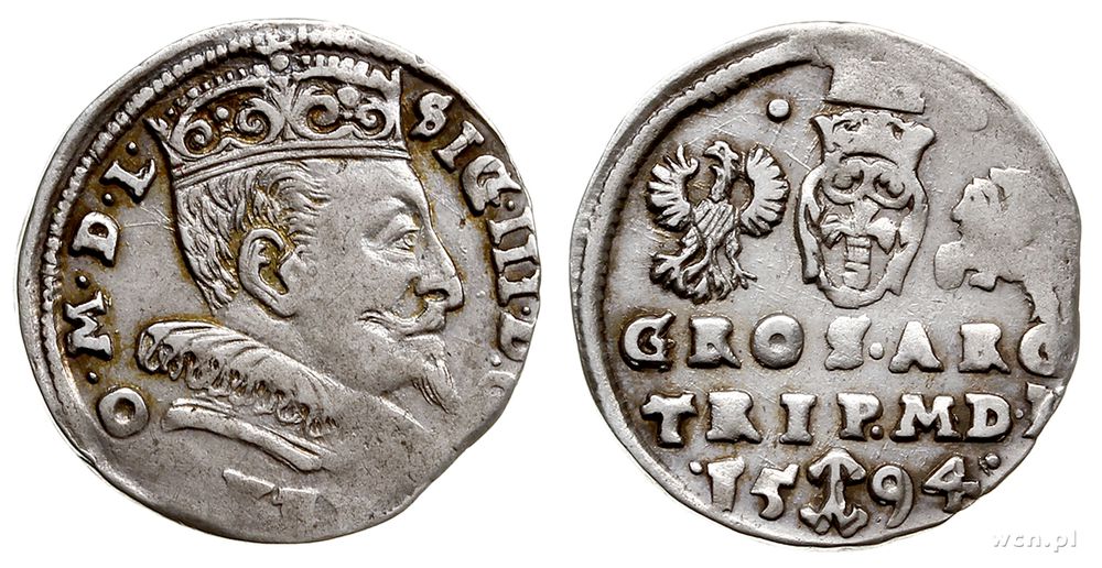 Polska, trojak, 1594