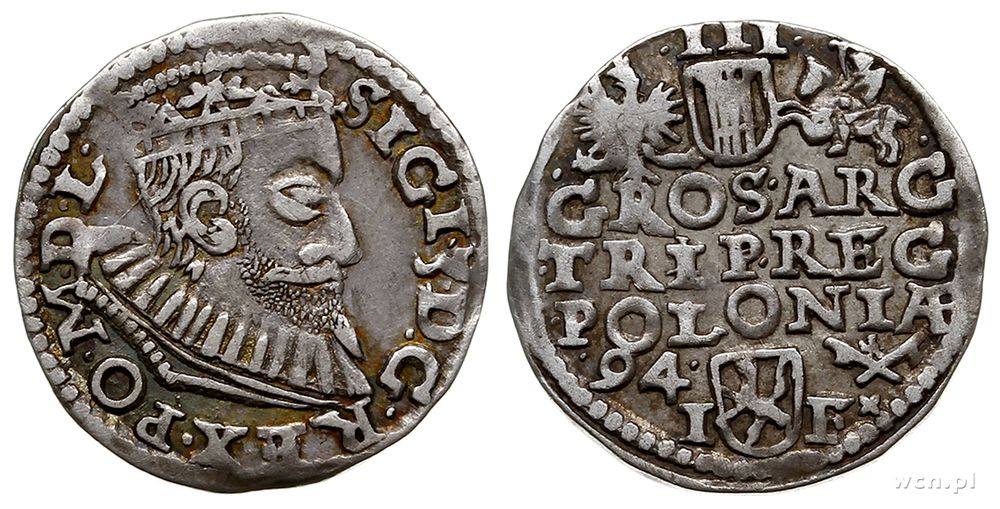 Polska, trojak, 1594