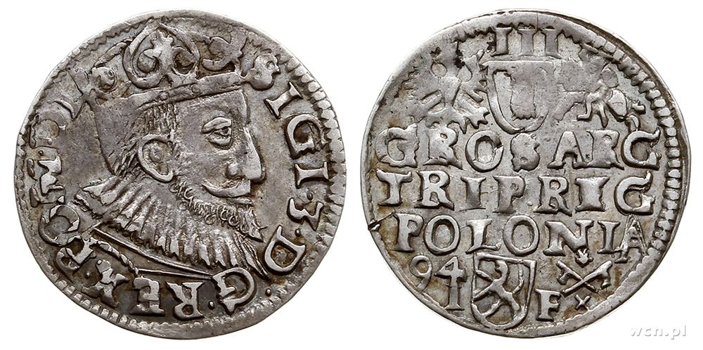 Polska, trojak, 1594