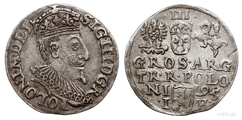 Polska, trojak, 1595