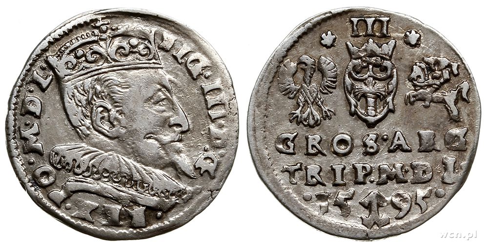 Polska, trojak, 1595