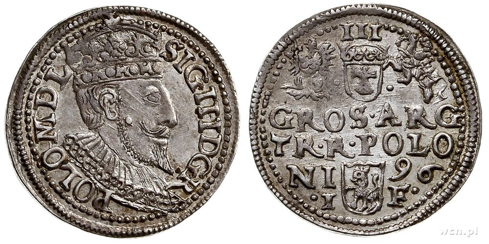 Polska, trojak, 1596