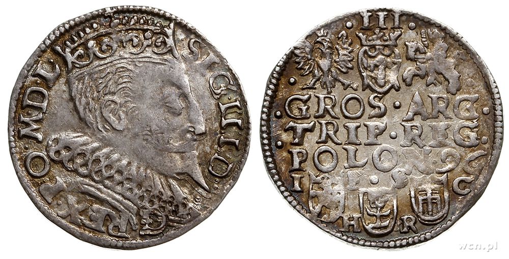 Polska, trojak, 1596