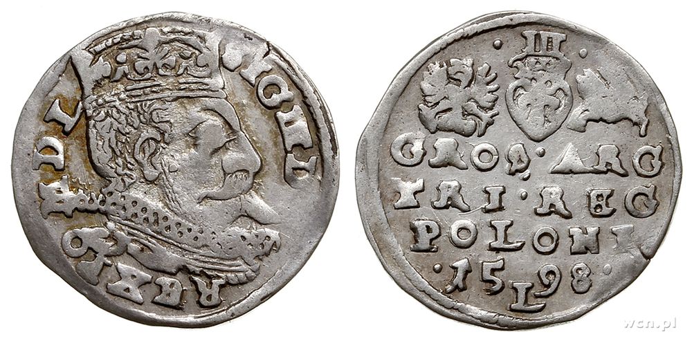 Polska, trojak, 1598