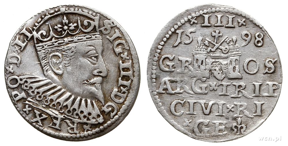 Polska, trojak, 1598