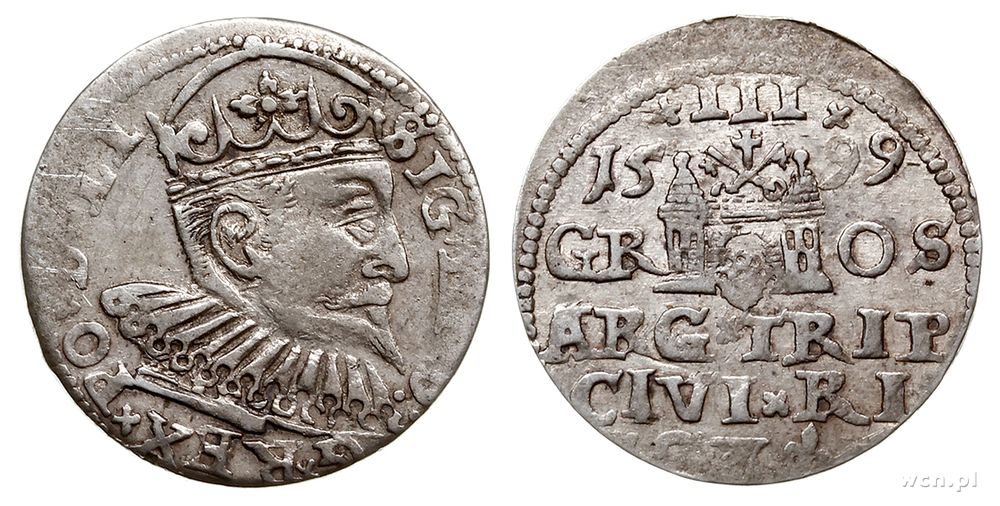 Polska, trojak, 1599