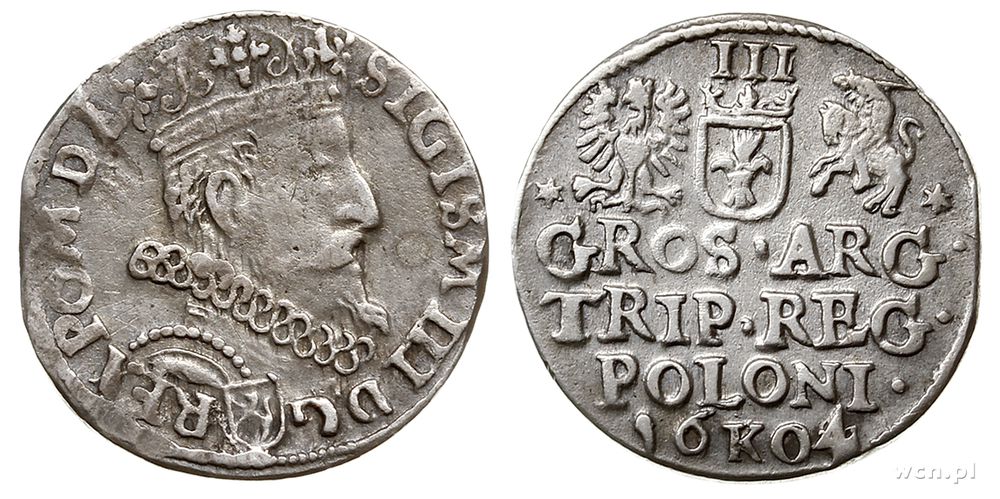 Polska, trojak, 1604