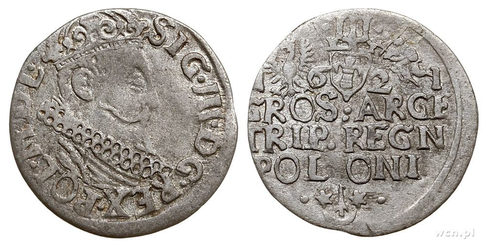 Polska, trojak, 1621