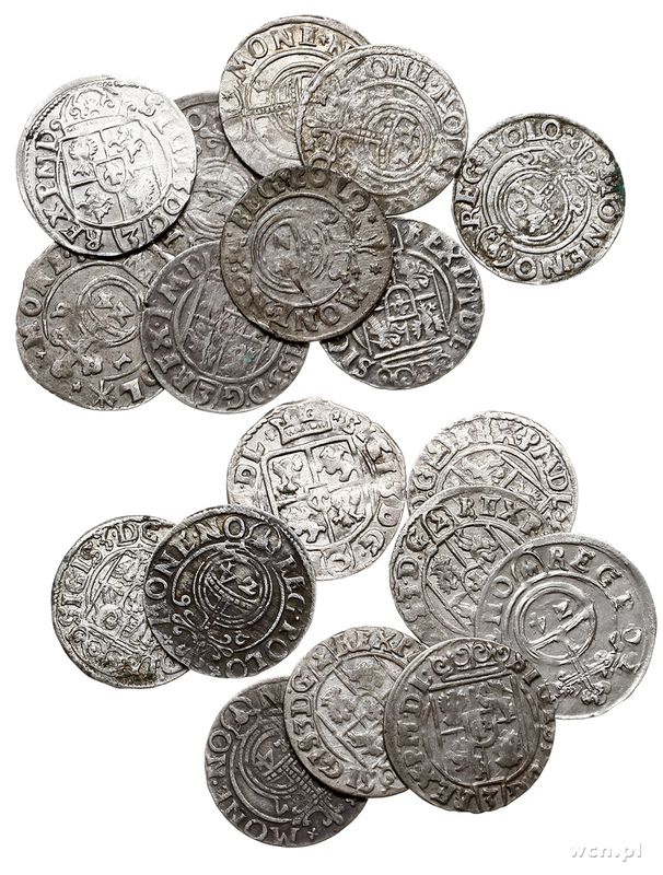 Polska, zestaw półtoraków, różne lata