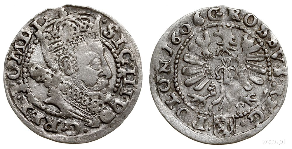 Polska, grosz, 1606