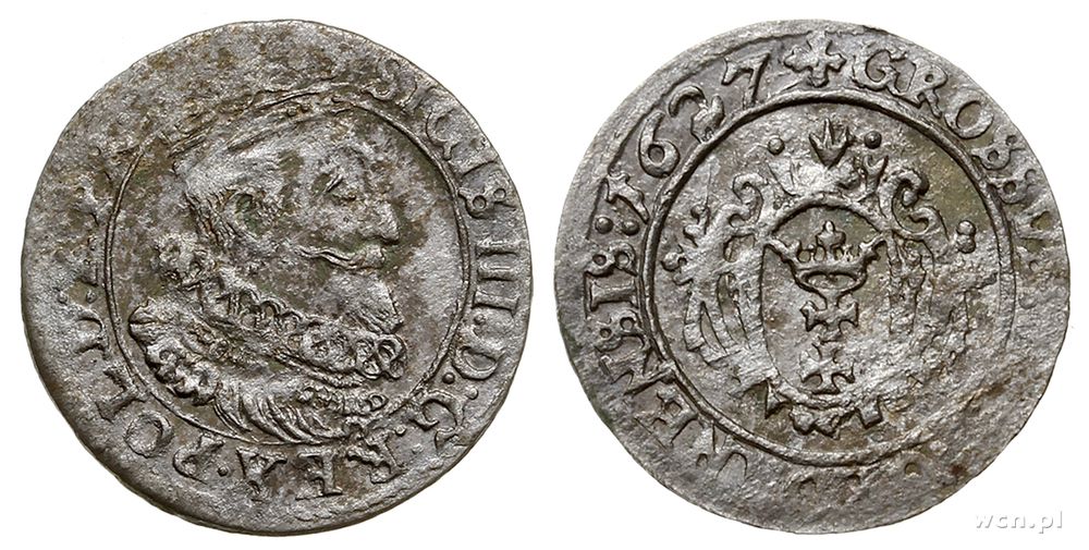 Polska, grosz, 1627
