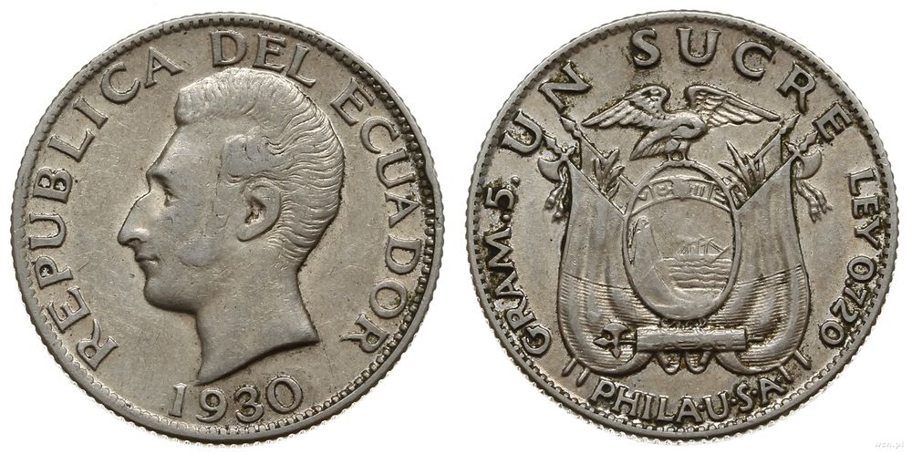 Ekwador, 1 sucre, 1930