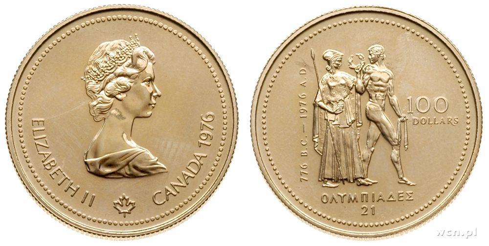 Kanada, 100 dolarów, 1976