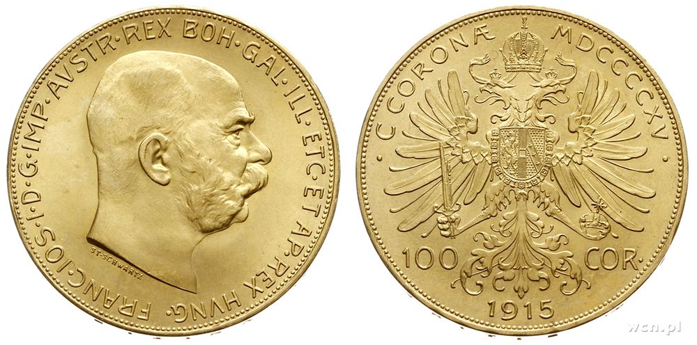 Austria, 100 koron, 1915