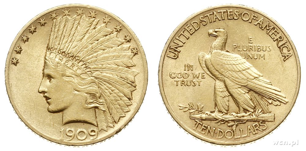 USA, 10 dolarów, 1909