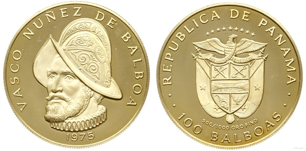 Panama, 100 balboa, 1975