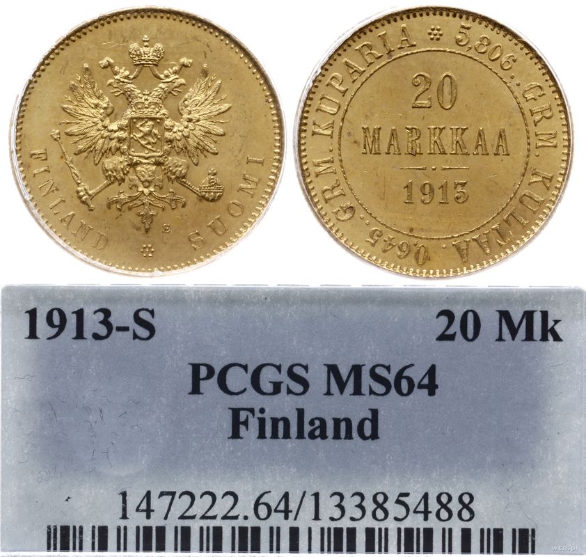 Finlandia, 20 marek, 1913 - S