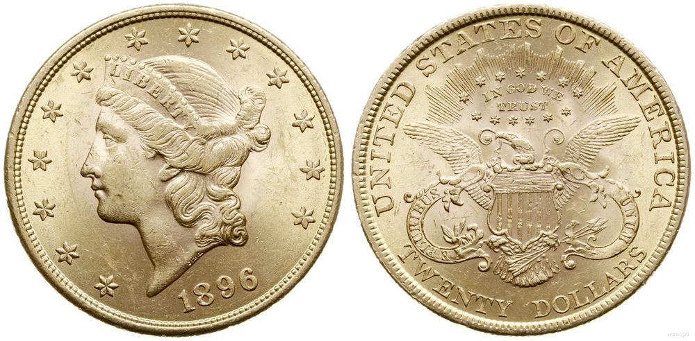 Stany Zjednoczone Ameryki (USA), 20 dolarów, 1896