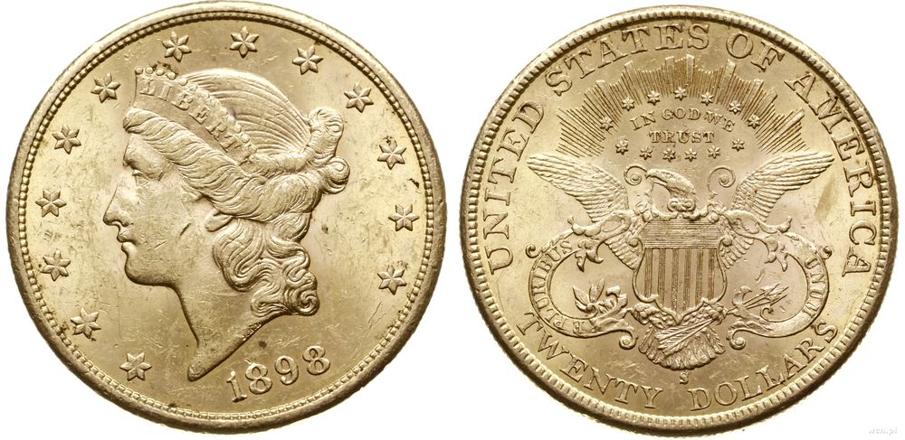 Stany Zjednoczone Ameryki (USA), 20 dolarów, 1898/S