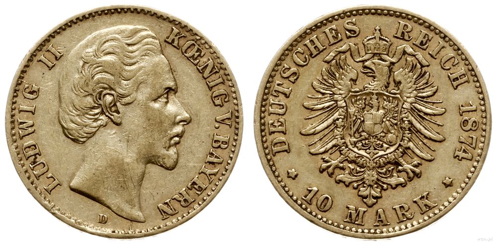 Niemcy, 10 marek, 1874 D
