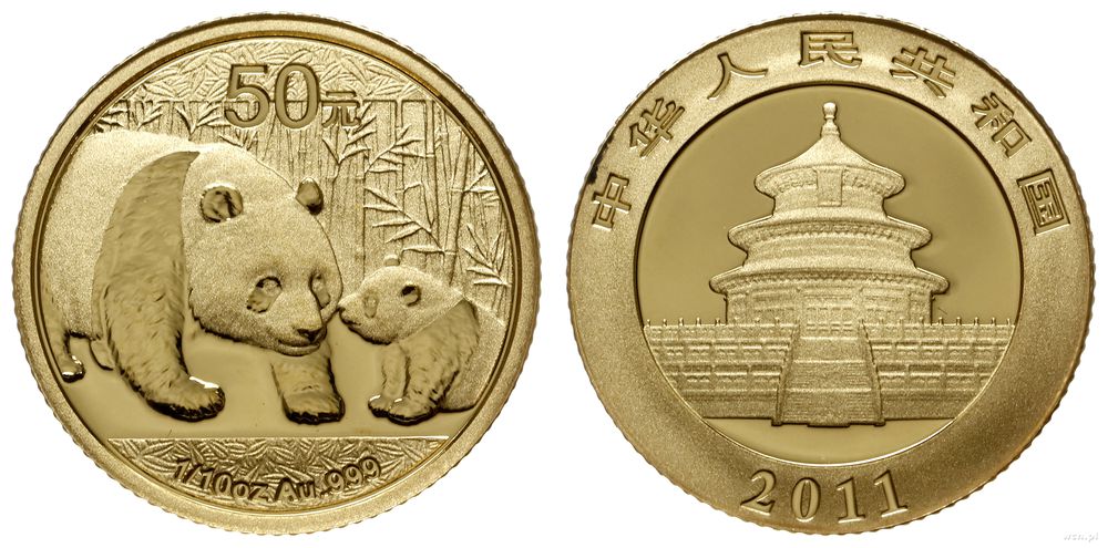 Chiny, 50 yuanów, 2011