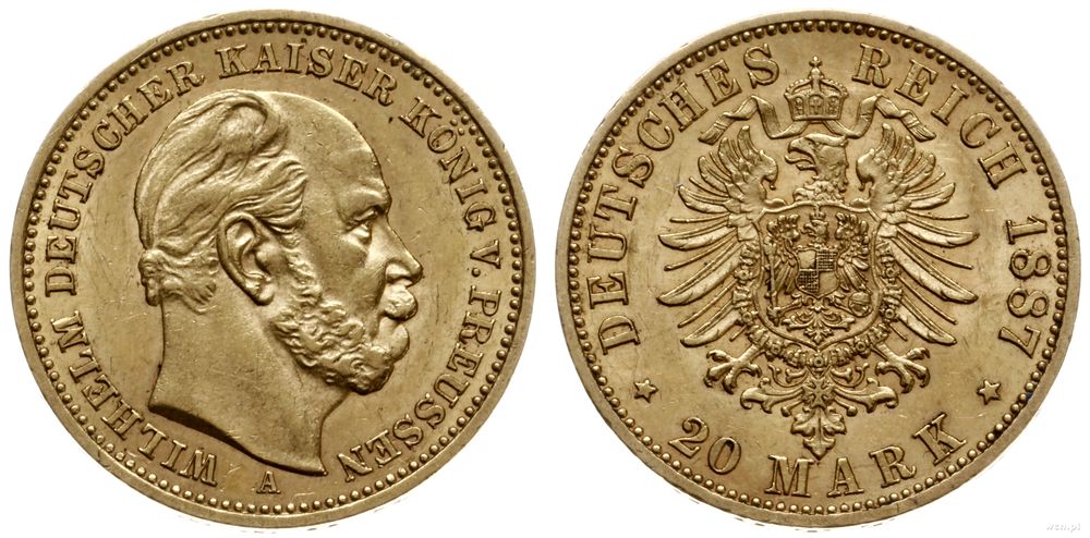Niemcy, 20 marek, 1887 A