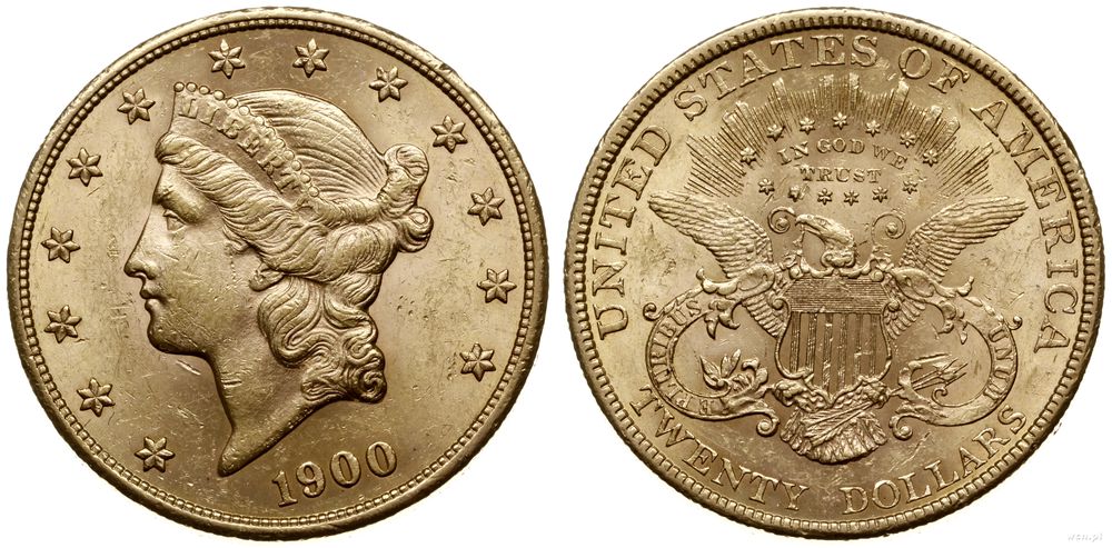 Stany Zjednoczone Ameryki (USA), 20 dolarów, 1900