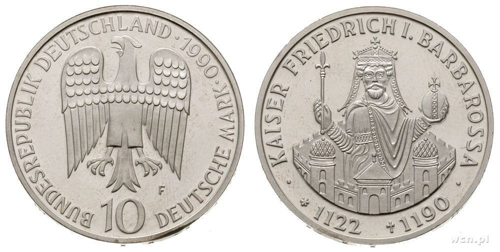 Niemcy, 10 marek, 1990/F