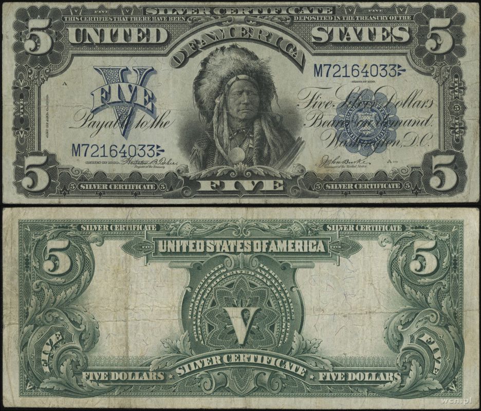 USA, 5 dolarów, 1899