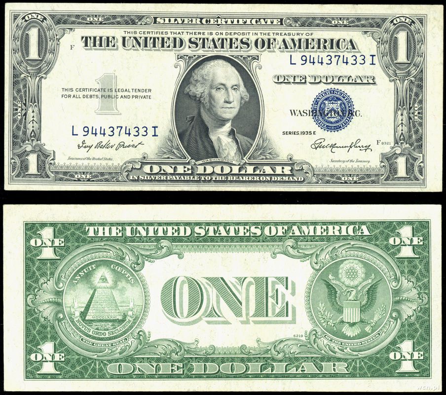 USA, 1 dolar, 1935 E