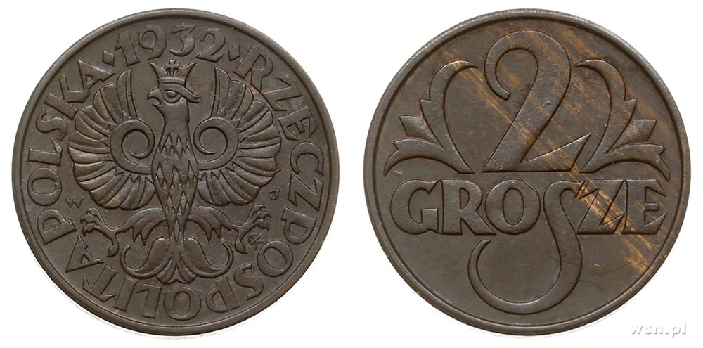 Polska, 2 grosze, 1932