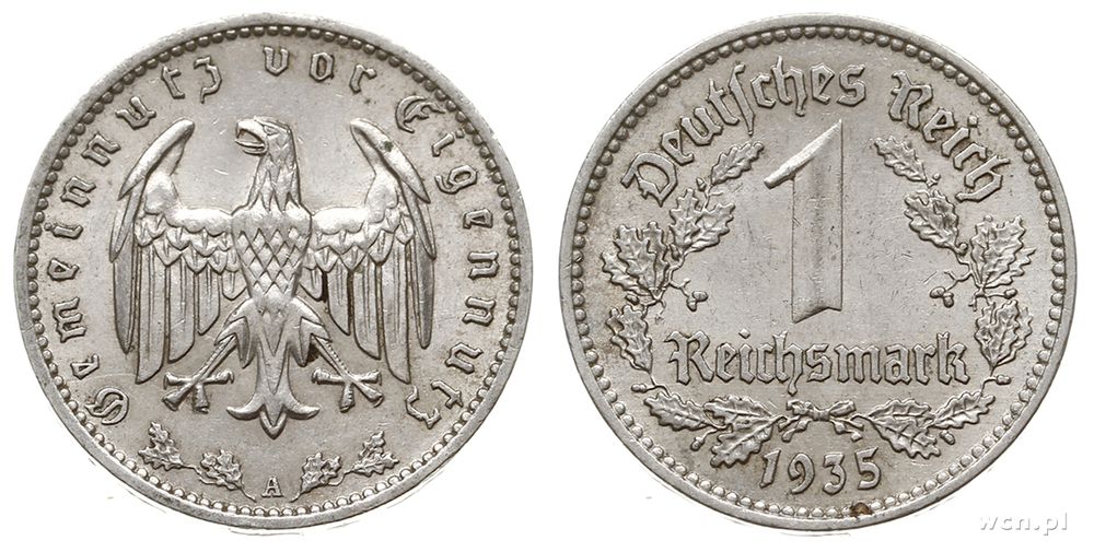 Niemcy, 1 marka, 1935/A