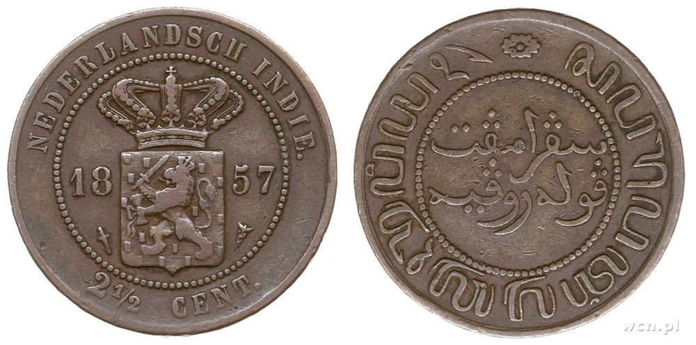 Niderlandy, 2 1/2 centa, 1857