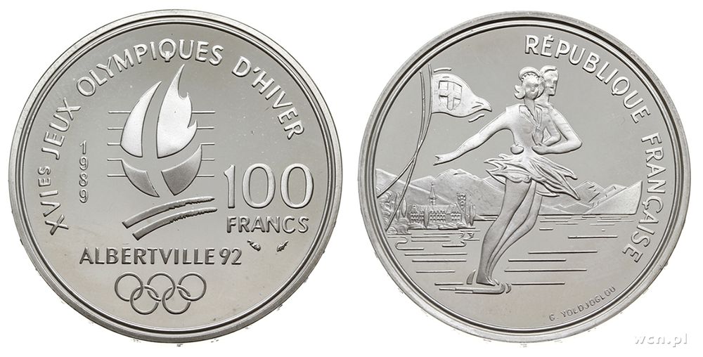 Francja, 100 franków, 1989
