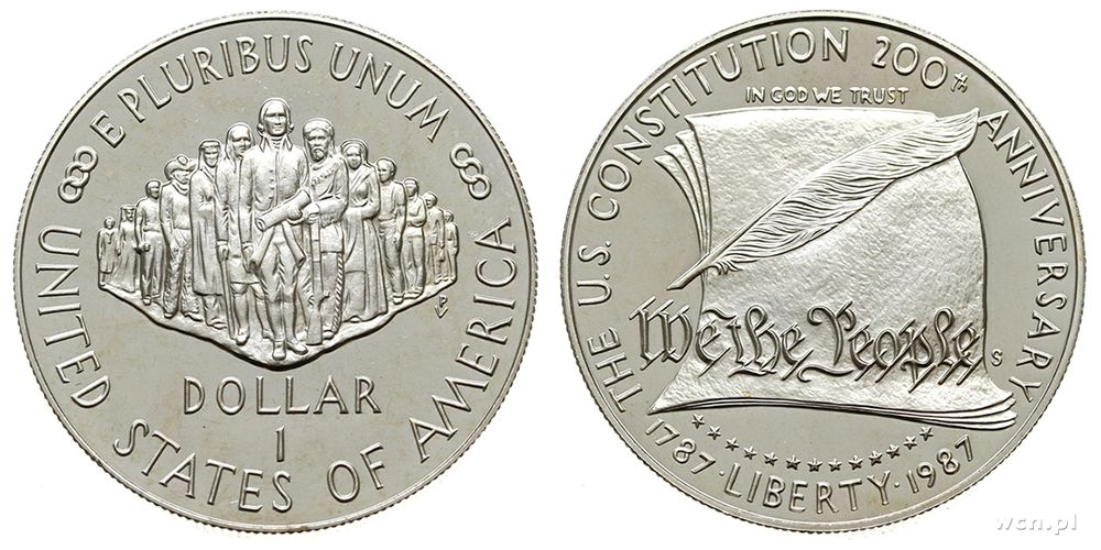 USA, dolar, 1987