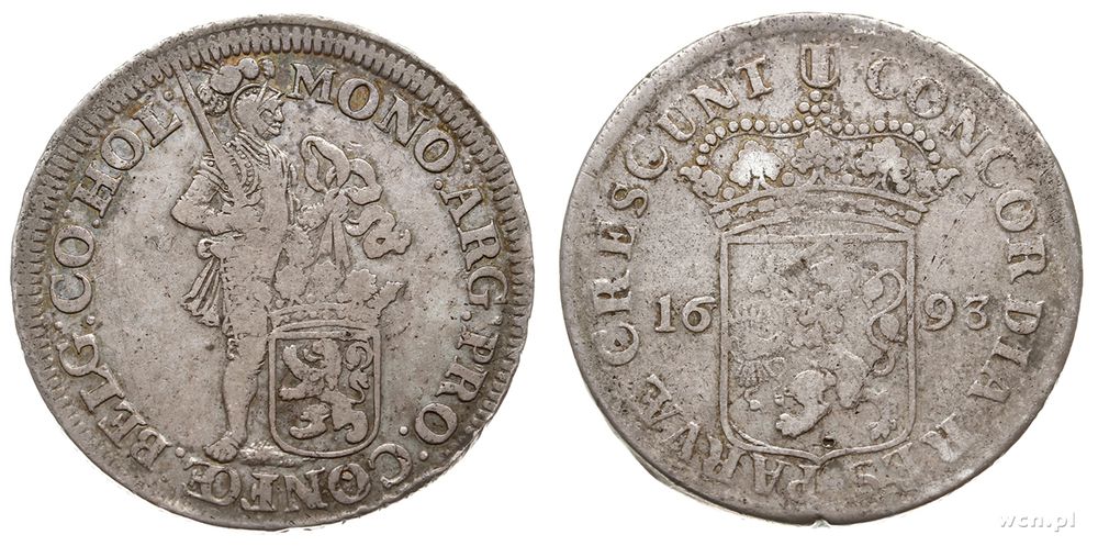Niderlandy, silver dukat, 1693