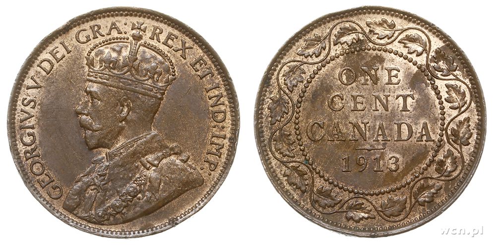 Kanada, 1 cent, 1913